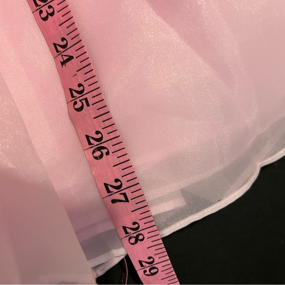 Selkie the Angel Delight Puff Dress Mini Pink Organza size S - Picture 14 of 15